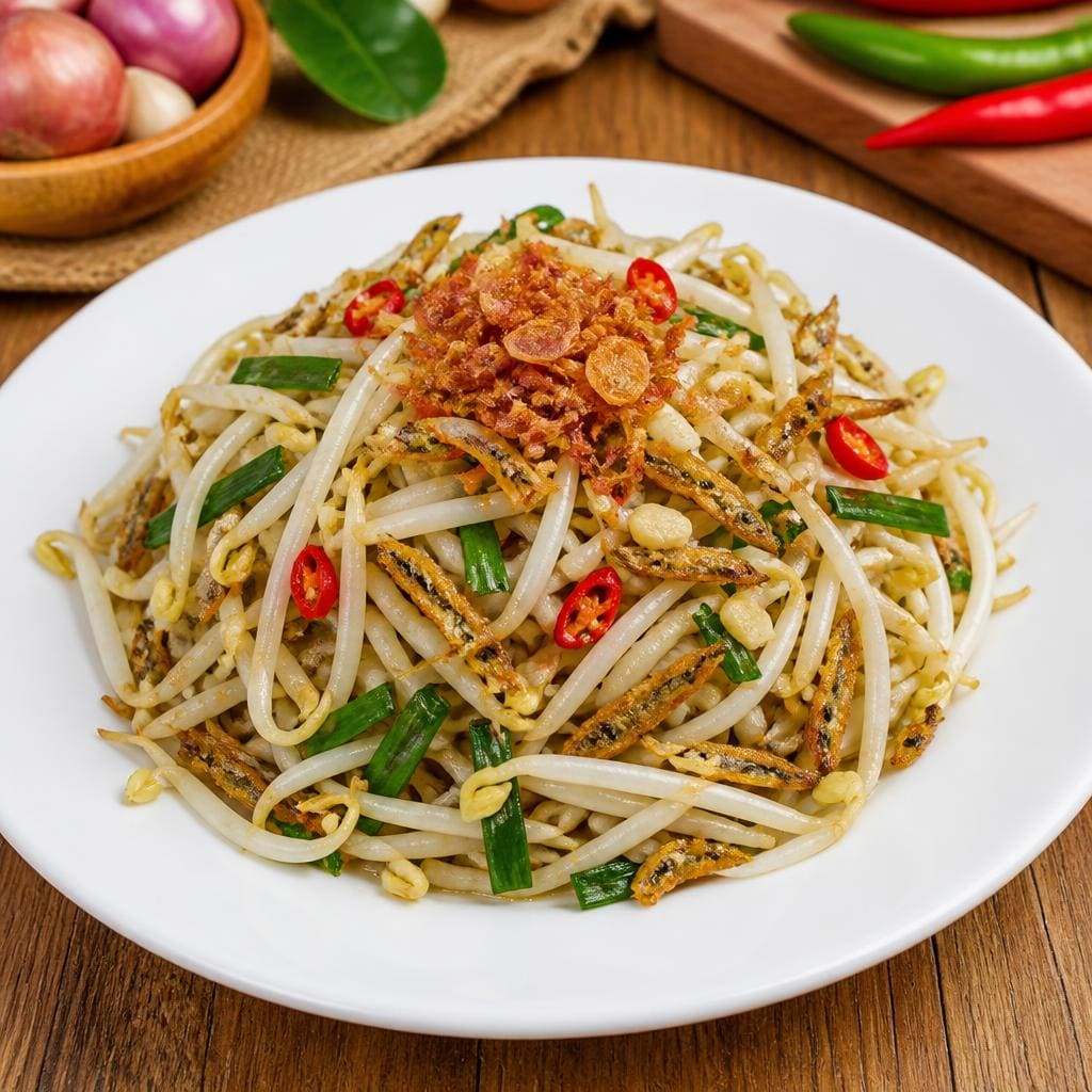 Tumis Tauge Teri Asin dari Sate Khas Senayan